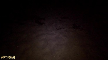 Public Pussy Eating & Blowjob ON THE BEACH at night time
