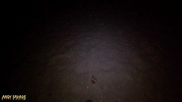 Public Pussy Eating & Blowjob ON THE BEACH at night time