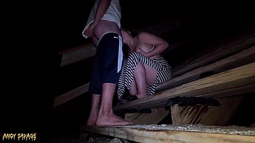 Public Pussy Eating & Blowjob ON THE BEACH at night time