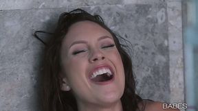 Sexy showering with perky boobed charmer Jade Nile