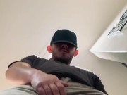 Latino Strips/Shows off Dick and Ass (Low Angle Close-Up)