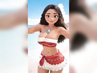 Moana ai sexy dance