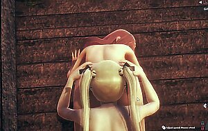 Honey select 2 - lesbian - honoka & marie rose