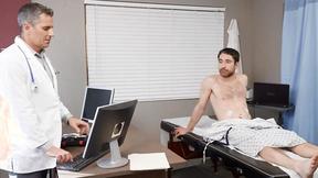 ”Doctor's Contraction Simulator Goes Wild: Silver Fox & Twink Nurse Get Naughty”