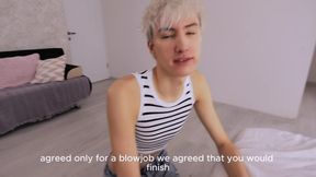 I Talked My Stepfather Into Going for a Walk, but He Fucked Me in Exchange.