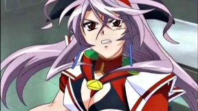 Weird anime storyline with angry busty teen slut