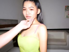 Petite amateur Thai teen blowjob and sex