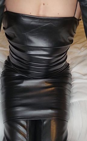 Filthy leather whore, can't get enough