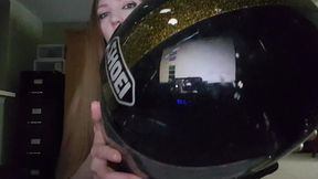 JUST LOOK AT MY MOTORCYCLE HELMET!