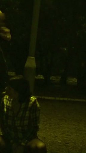 Kinky Couple Masturbates Together in a public park   Clip 3
