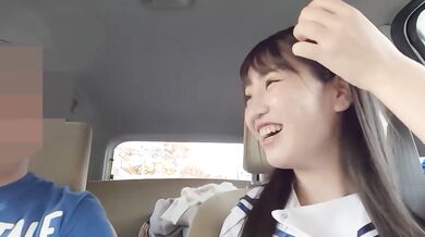 Cute Japanese Idol①Access the back red.Suddenly gave me blowjob & handjob in the car.