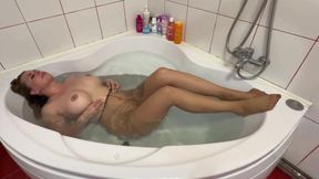 Hold My Breath Underwater,finger and Squirt in Pantyhose