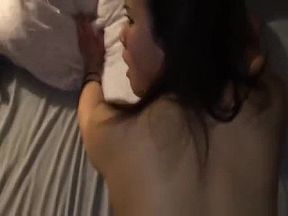 This Asian chick really likes to suck and ride black cocks
