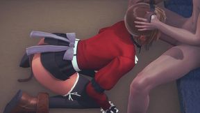 femboy yaoi - nobu blowjob in subway - sissy crossdress japanese asian manga anime film game porn gay