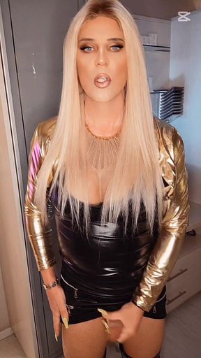 Melissa Black & Gold POV Goddess