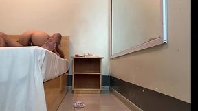 Horny neighbor love riding on my cock while her parents are working at job