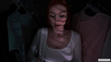 The ex came to pick up her things, but she was fucked in the mouth and pussy