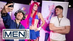 MEN - Axelle Rose Gets His Skinny Ass Penetrated By Hunk Malik Delgaty And Gets His Cum All Over Him