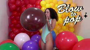 Beatriz Blow to Pop: Tuff-Tex 17" Burgundy Balloon