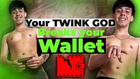Your twink god ruins your wallet and controls your cum???? | JOI Findom that will ruin you financially ????