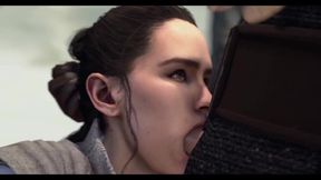 Rey Sucking and Fucking - Star Wars