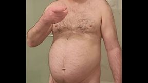 Nude Martin Lavall&eacute_e masturbates, ejaculates and swallows his sperm