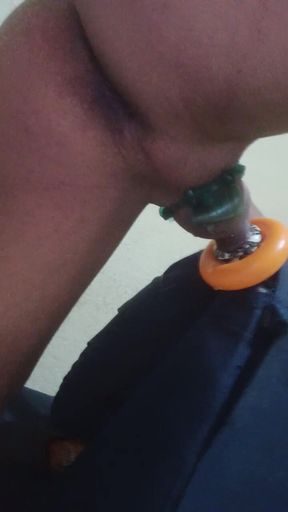 Skinny Guy Masturbating at Home