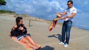 beach bitch and fucked horny at home