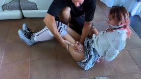 Neighbor's Unexpected Tickle Bondage Adventure