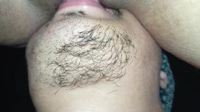 Amazing I Do Oral Sex on My Stepmom in Position on All Fours and She Moans Very Richly.