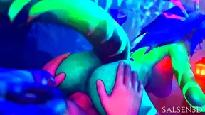 Gwen Jinx Ignite Hot Lesbian Tryst During Late-Night HMV Shift