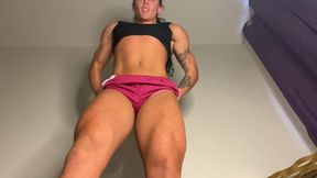 10 Mins Flexing & Teasing - Glutes Muscle Control, Quads Shaking, Shredded Abs, Muscular Booty