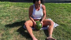 Muscle MILF Kandys Watermelon Crush Domination