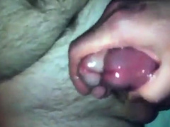 Cocks rubbed together and cum