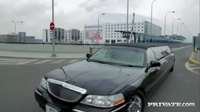 Classy New Cummer Ria Sunn Gets Destroyed in the Back of a Limo