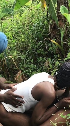 Risky Outdoor Sex with Handsome Muscular Tops