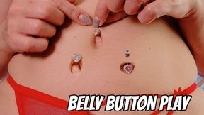 Navel Fetish Tease – Fingers, Spit & Oil on My Belly Button