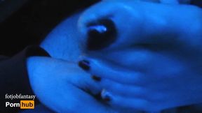 Fantastic Amateur Footjob and Toejob, Cum Between Toes!