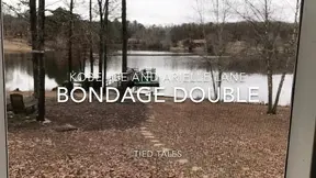 Roommate double-teamed in bondage