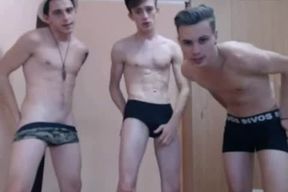 trio Romanian uber-cute-looking boyz seed OnCam,supah-pounding-super-steamy cabooses