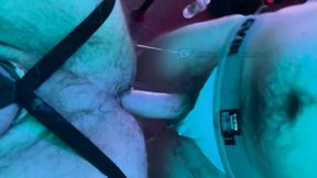 Hairy Cum Dump Jock Strap Bear Cub Gets Bred Raw &amp; Bareback Rough &amp; Hardcore in His Fat Gaping Ass Hole in the Sex Sling