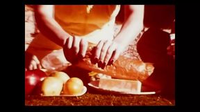 Vintage porn retro erotic theatre - dessert fruit