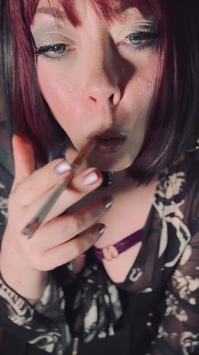 Your Favourite Smoker Tina Snua Tip To Tails 2 Cork cigarettes - Chainsmoking Smoking   Clip 1