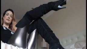 Thigh High Boot Licking (480p)