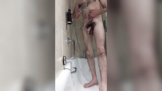 Taking a bathroom and touching my sausage