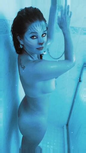 Blue Avatar Shower