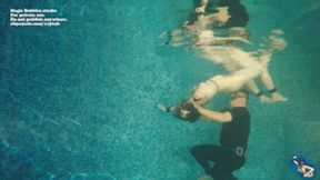 Helen and Aoro and sweet underwater bondage (720)