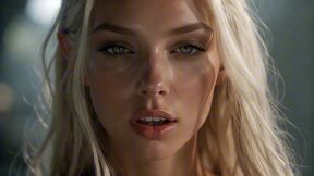 nordic slave mistress taken by dark warriors in ancient castle [ai generated]