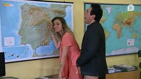 Amador con la profe barbara