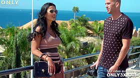 Shalina Devine's shaved snatch slapped hard & raw in public - Only3x GoldDigger scene